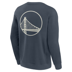 Golden State Warriors Elements Future Ground Lettering Pullover Sweatshirt Blue