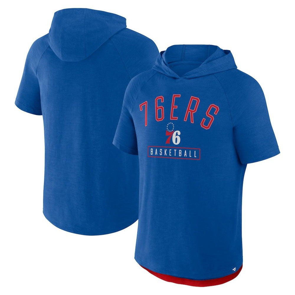 Philadelphia 76ers Pass Legend Raglan Hoodie T-Shirt Royal