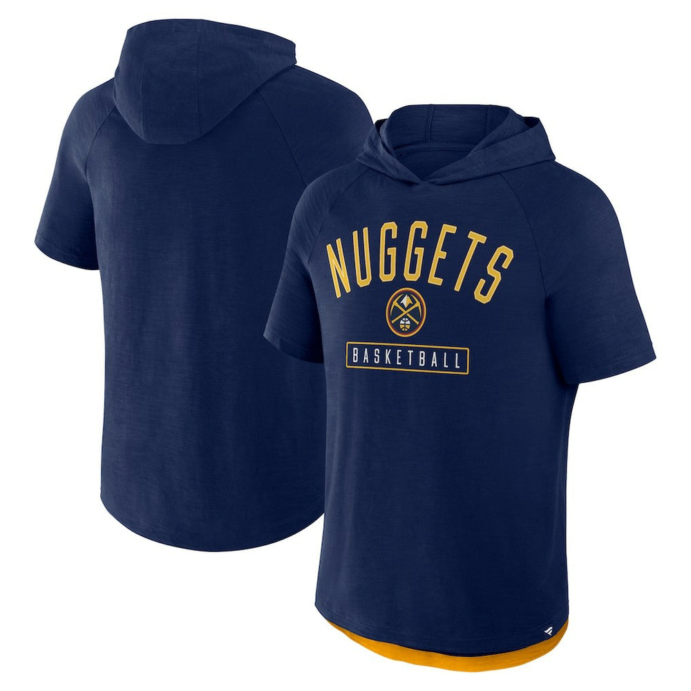 Denver Nuggets Pass Legend Raglan Hoodie T-Shirt Navy