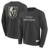 NHL Vegas Golden Knights Fanatics Elements Future Ground Lettering Pullover Sweatshirt - Charcoal
