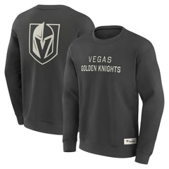 NHL Vegas Golden Knights Fanatics Elements Future Ground Lettering Pullover Sweatshirt - Charcoal
