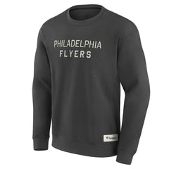 NHL Philadelphia Flyers Fanatics Elements Future Ground Lettering Pullover Sweatshirt - Charcoal