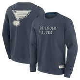NHL St. Louis Blues Fanatics Elements Future Ground Lettering Pullover Sweatshirt - Blue