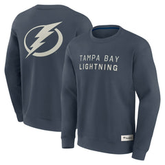 NHL Tampa Bay Lightning Fanatics Elements Future Ground Lettering Pullover Sweatshirt - Blue