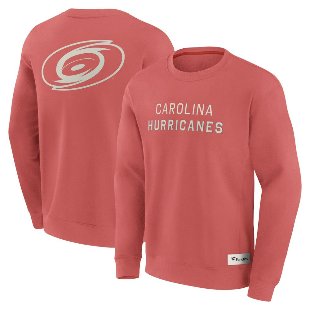 NHL Carolina Hurricanes Fanatics Elements Future Ground Lettering Pullover Sweatshirt - Red