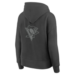 NHL Pittsburgh Penguins Fanatics Women's Elements Future Ground Subtle Tonal Pullover Hoodie - Charcoal