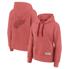 NHL Detroit Red Wings Fanatics Women's Elements Future Ground Subtle Tonal Pullover Hoodie - Red