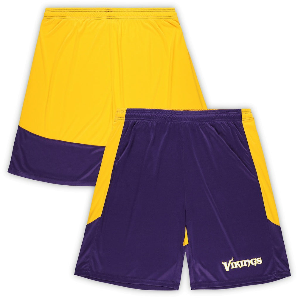 Minnesota Vikings Big & Tall Launch Shorts Purple/Gold