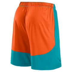 Miami Dolphins Big & Tall Launch Shorts Aqua/Orange