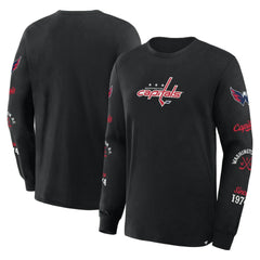 NHL Washington Capitals Fanatics Boxed In Legacy Long Sleeve T-Shirt - Black