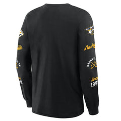 NHL Nashville Predators Fanatics Boxed In Legacy Long Sleeve T-Shirt - Black