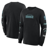 NHL Seattle Kraken Fanatics Boxed In Legacy Long Sleeve T-Shirt - Black