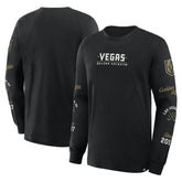 NHL Vegas Golden Knights Fanatics Boxed In Legacy Long Sleeve T-Shirt - Black