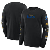 NHL St. Louis Blues Fanatics Boxed In Legacy Long Sleeve T-Shirt - Black