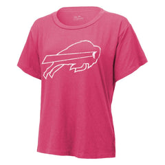 Keon Coleman Buffalo Bills Majestic Threads Women's Name & Number T-Shirt Pink