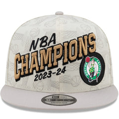 Boston Celtics 2024 NBA Finals Champions Locker Room 9FIFTY Snapback Hat Cream