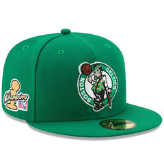 Boston Celtics 2024 NBA Finals Champions Side Patch 59FIFTY Fitted Hat Kelly Green