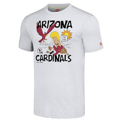 Arizona Cardinals NFL x Homage x Beavis and Butt-Head Unisex Tri-Blend T-Shirt – Ash