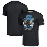 Carolina Panthers NFL x Homage x Beavis and Butt-Head Unisex Tri-Blend T-Shirt – Charcoal