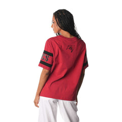 Tampa Bay Buccaneers The Wild Collective Women's Drop Shoulder T-Shirt Red