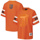 Cleveland Browns The Wild Collective Women's Drop Shoulder T-Shirt Orange