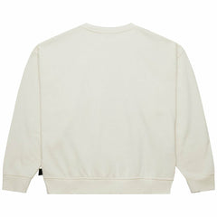New York Jets Women's Throwback Logo 3.0 Pullover Sweatshirt Cream