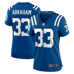 NFL Micah Abraham Indianapolis Colts Women's Game Jersey - Royal