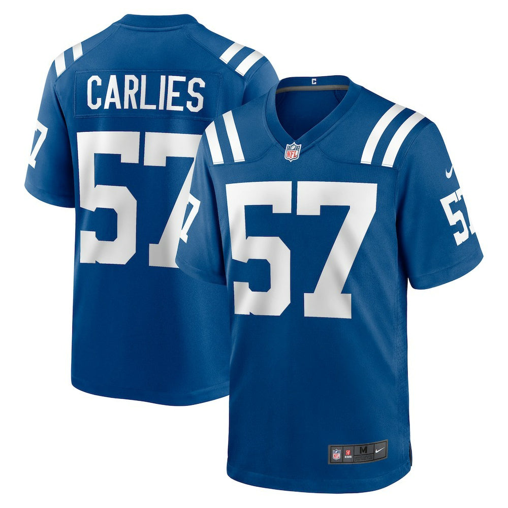 NFL Jaylon Carlies Indianapolis Colts Game Jersey - Royal