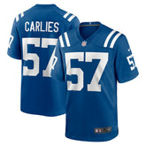 NFL Jaylon Carlies Indianapolis Colts Game Jersey - Royal