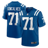 NFL Matt Goncalves Indianapolis Colts Game Jersey - Royal