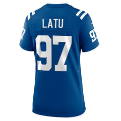 NFL Laiatu Latu Indianapolis Colts Women's Game Jersey - Royal