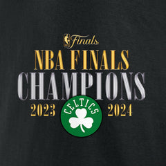 Boston Celtics 2024 NBA Finals Champions Big & Tall Fade Away Jumper Roster Signature T-Shirt Black