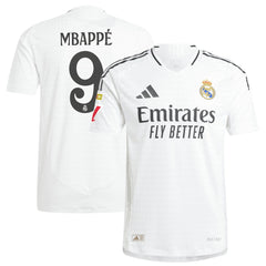 Kylian Mbappé Real Madrid 2024/25 Home Player Jersey White
