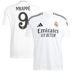 Kylian Mbappé Real Madrid 2024/25 Home Replica Player Jersey White