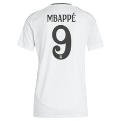 Kylian Mbappé Real Madrid Women's 2024/25 Home Replica Player Jersey White