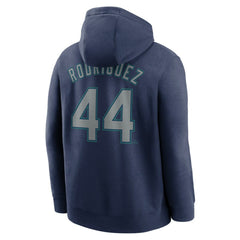 Julio Rodríguez Seattle Mariners Nike Player Name & Number Club Fleece Pullover Hoodie - Navy Hoodies