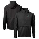 New York Jets Cutter & Buck Helmet Charter Eco Recycled Half-Zip Anorak Jacket Black