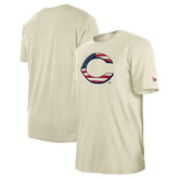 Cincinnati Reds New Era Americana Flag Fill T-Shirt - Cream T-shirts