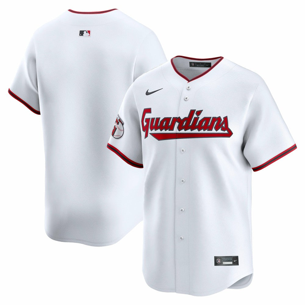 MLB Cleveland Guardians Nike Home Limited Jersey - White