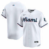 MLB Miami Marlins Nike Home Limited Jersey - White