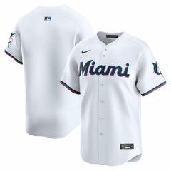 MLB Miami Marlins Nike Home Limited Jersey - White
