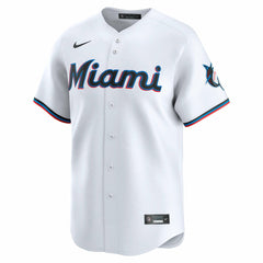 MLB Miami Marlins Nike Home Limited Jersey - White