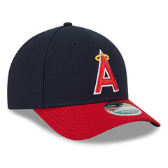 Los Angeles Angels New Era Player Replica 9FORTY Adjustable Hat - Navy/Red Hats