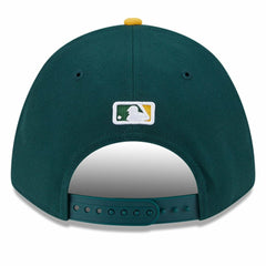 Athletics New Era Player Replica 9FORTY Adjustable Hat - Green/Gold Hats