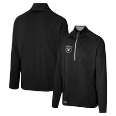 Las Vegas Raiders Grind Iron Quarter-Zip Top Black