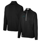 Carolina Panthers Grind Iron Quarter-Zip Top Black