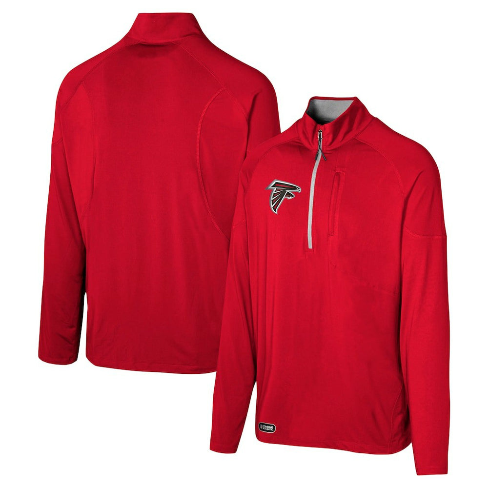 Atlanta Falcons Grind Iron Quarter-Zip Top Red