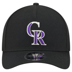 Colorado Rockies New Era 9FORTY M-Crown Adjustable Hat - Black Hats
