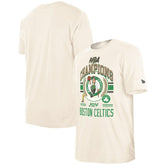 Boston Celtics 2024 NBA Finals Champions Victory Chrome T-Shirt Cream