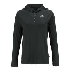 San Francisco Giants Cutter & Buck Women's Coastline Epic Comfort Eco Recycled Raglan Long Sleeve Hoodie T-Shirt - Black Hoodies